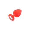 Plug Anal Redondo em Silicone com Pedra Sexy Import