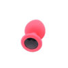 Plug Anal Redondo em Silicone com Pedra Sexy Import