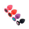 Plug Anal Redondo em Silicone com Pedra Sexy Import