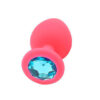 Plug Anal Redondo em Silicone com Pedra Sexy Import