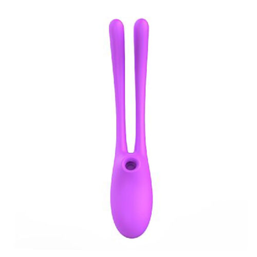 S7251-Roxo_1 Rabbit Ear Vibrador de Ponto G e Clitóris com 9 Modos de Vibração e Pulsação Sexy Import