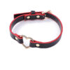 Coleira Bondage Preto e Vermelho com Coração Sexy Import