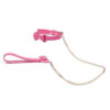 S8071-Rosa_1 Coleira com Guia de Corrente para Fetiche Sexy Import