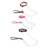 S8071-Rosa_3 Coleira com Guia de Corrente para Fetiche Sexy Import