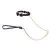 S8072-Preto_1 Coleira com Guia de Corrente para Fetiche Sexy Import
