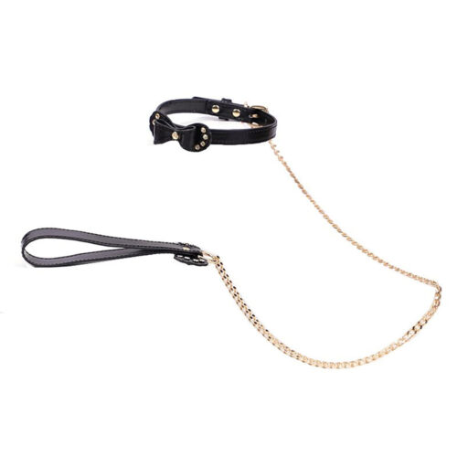 Coleira com Guia de Corrente para Fetiche Sexy Import