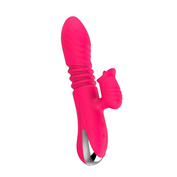 Stretch & Lick Vibrador de Ponto G e Clitóris com Língua e 12 Modos de Vai e Vem Sexy Import