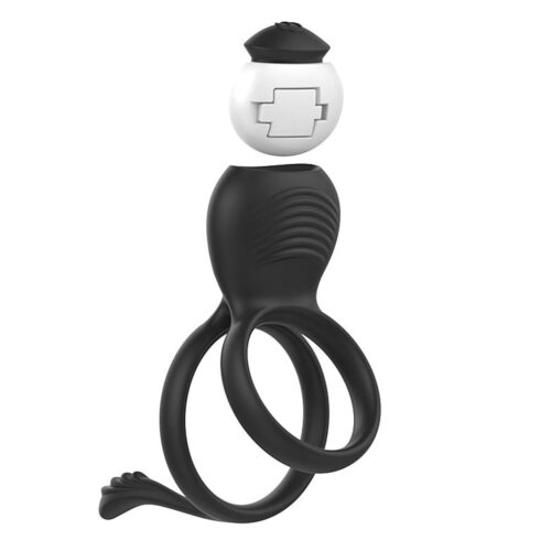 Anel Peniano Duplo Estimulador de Clitóris com Vibrador Sexy Import