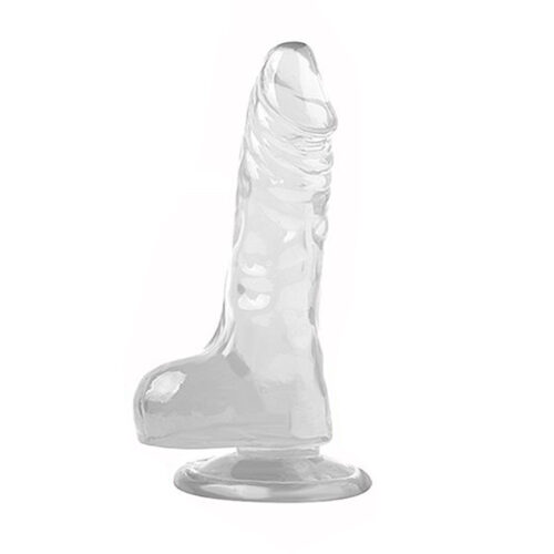 S8339-Transparente_1 Mr Rude Pênis Realístico Transparente com Ventosa 13,5x2,3cm Sexy Import