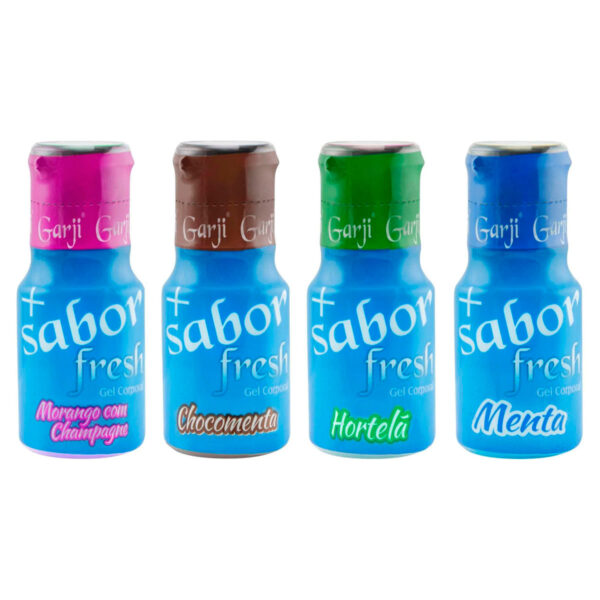 SABORFRESH_variacao + Sabor Gel Corporal Fresh 15ml Garji