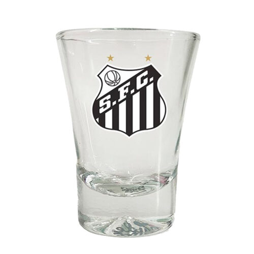 SAN001-SHOT_1 Copo de Shot Santos 60ml Sude Presentes