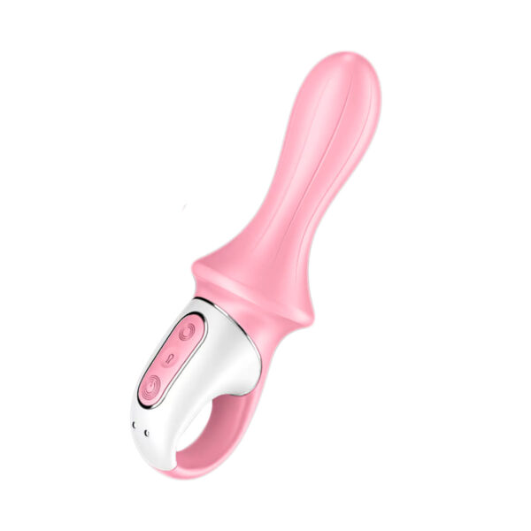 SF2137-Rosa_1 Satisfyer Air Pump Booty 5 Connect App Vibrador Anal Inflável com 12 Modos de Vibração