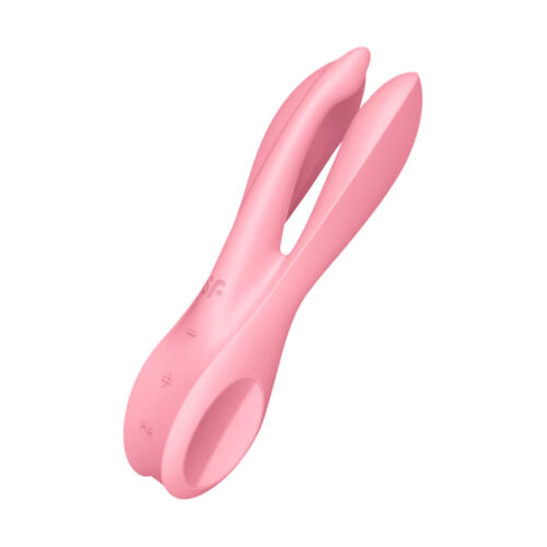 SF2142-Rosa_1 Satisfyer Threesome 1 Estimulador de Clitóris em Silicone com 12 Modos de Vibração