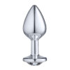 SF250-Prata_2 Plug Anal P Metalizado com Pedra Linha Lite Plug Sexy Fantasy