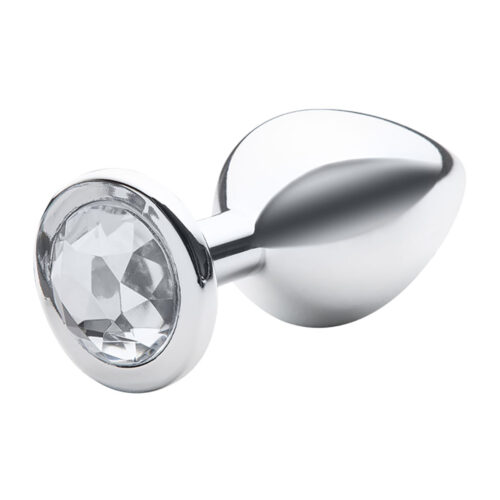 SF251-Prata_1 Plug Anal M Metalizado com Pedra Linha Lite Plug Sexy Fantasy