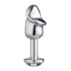 Plug Anal Penis Metalizado 8,2 X 2,86cm com Pedra Linha Lite Plug Sexy Fantasy