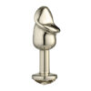 Plug Anal Penis Metalizado 8,2 X 2,86cm com Pedra Linha Lite Plug Sexy Fantasy
