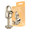 Plug Anal Penis Metalizado 8,2 X 2,86cm com Pedra Linha Lite Plug Sexy Fantasy