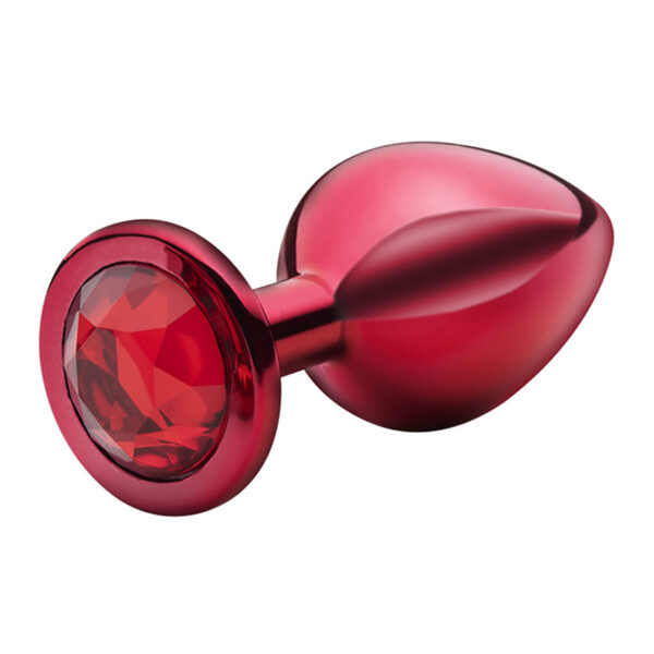 SF256-Vermelho_1 Plug Anal P Metalizado com Pedra Linha Lite Plug Sexy Fantasy