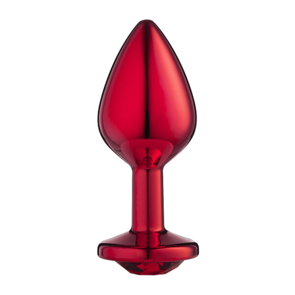 SF256-Vermelho_2 Plug Anal P Metalizado com Pedra Linha Lite Plug Sexy Fantasy