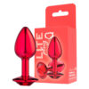 SF256-Vermelho_3 Plug Anal P Metalizado com Pedra Linha Lite Plug Sexy Fantasy