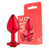 SF257-Vermelho_3 Plug Anal M Metalizado com Pedra Linha Lite Plug Sexy Fantasy