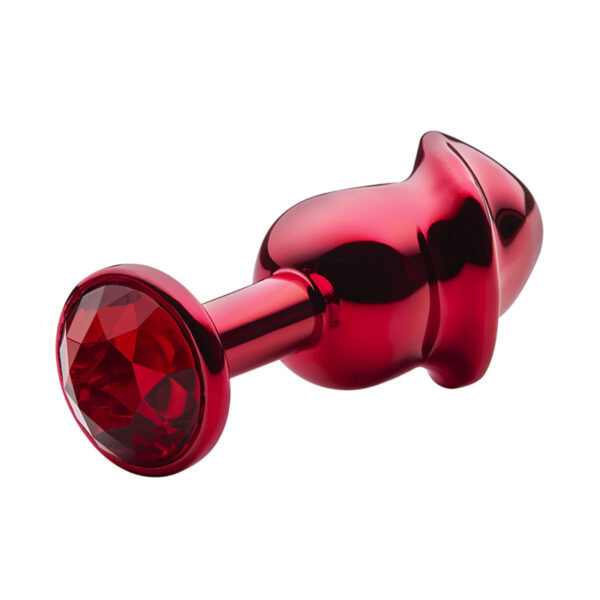 Plug Anal Penis Metalizado 8,2 X 2,86cm com Pedra Linha Lite Plug Sexy Fantasy