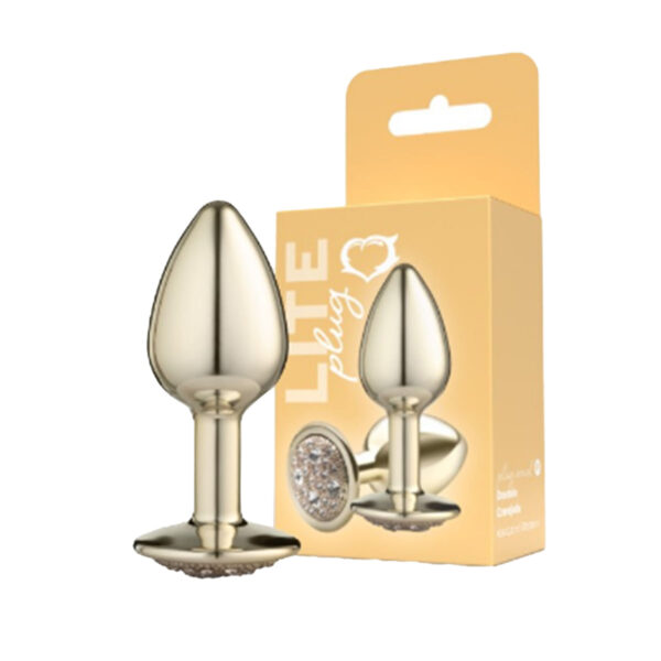 SF265-Dourado_3 Plug Anal P Cravejado Linha Lite Plug Sexy Fantasy