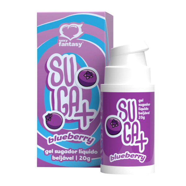 SF4700-Blueberry_2 Suga+ Gel Sugador Líquido Beijável com Extrato de Jambu 20g Sexy Fantasy