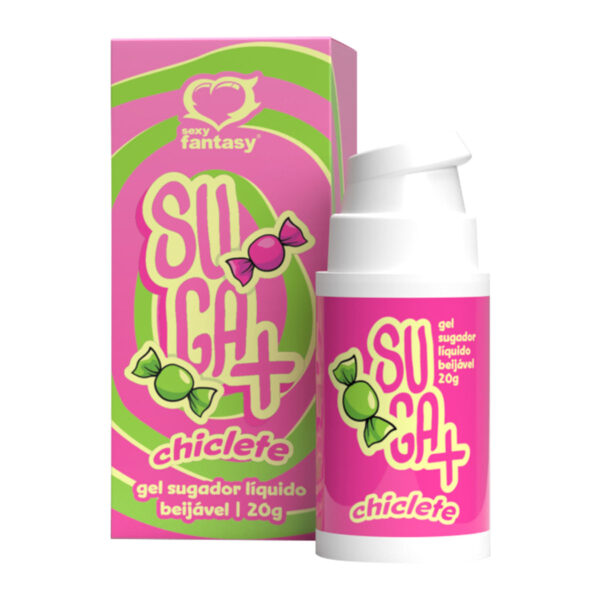 SF4701-Chiclete_2 Suga+ Gel Sugador Líquido Beijável com Extrato de Jambu 20g Sexy Fantasy