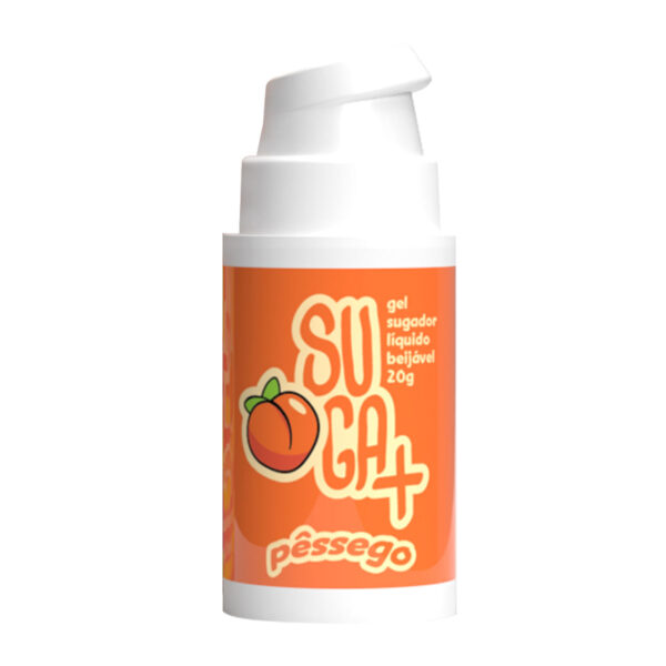 SF4703-Pessego_1 Suga+ Gel Sugador Líquido Beijável com Extrato de Jambu 20g Sexy Fantasy