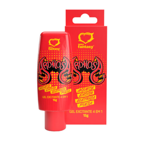 SF4800_1 Ardilosa Gel Excitante 4 em 1 Aquece Excita Eletriza e Pulsa 15g Sexy Fantasy