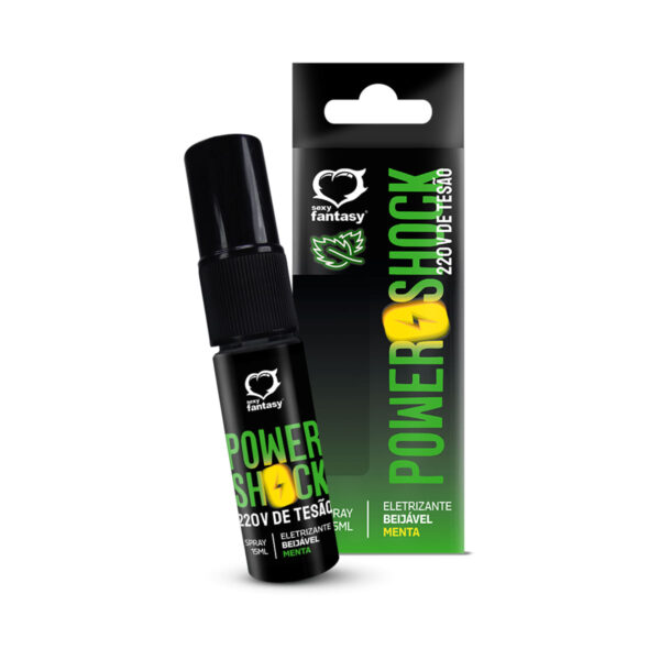SF6147-Menta_1 Power Shock 220v de Tesão Spray Beijável Eletrizante 15ml Sexy Fantasy