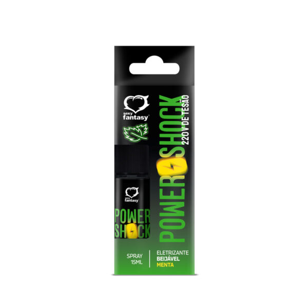 SF6147-Menta_2 Power Shock 220v de Tesão Spray Beijável Eletrizante 15ml Sexy Fantasy
