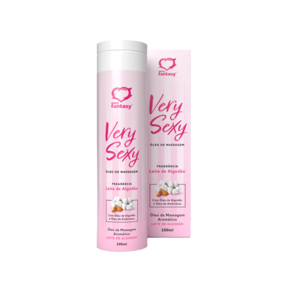 SF7160-Leite-de-Algodao_2 Very Sexy Óleo de Massagem Corporal Aromático 100ml Sexy Fantasy