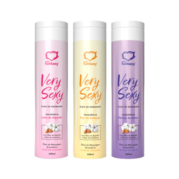 SF7160-Leite-de-Algodao_3 Very Sexy Óleo de Massagem Corporal Aromático 100ml Sexy Fantasy