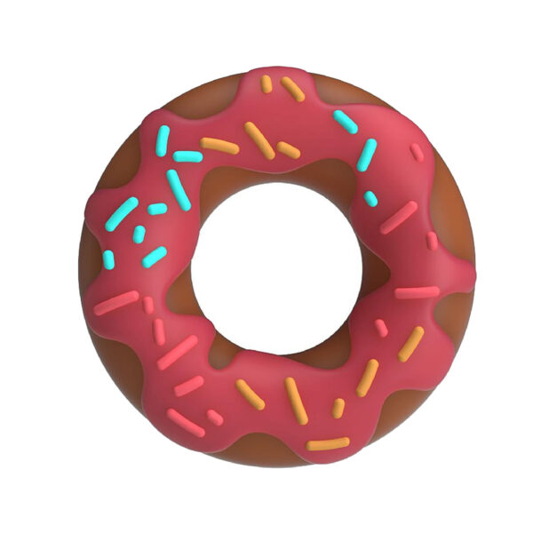 SI4017-Rosa_1 Super Donut Anel Peniano Retardador em Formato de Rosquinha Sexy Import