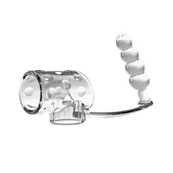 SI4022-Transparente_1 Capa Peniana com Plug Anal Escalonado Pretty Love Bigger Thicker Sexy Import