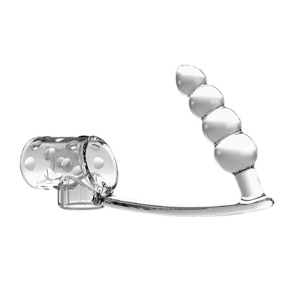 SI4022-Transparente_2 Capa Peniana com Plug Anal Escalonado Pretty Love Bigger Thicker Sexy Import