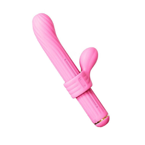 SI4028-Rosa_1 Vibrador de Ponto G com 4 Acessórios para Clitóris Magic Stick Sexy Import