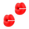 SI4069-Vermelho_2 Nipples Vibrator Grampos de Mamilo com 10 Modos de Vibração e Controle Sexy Import
