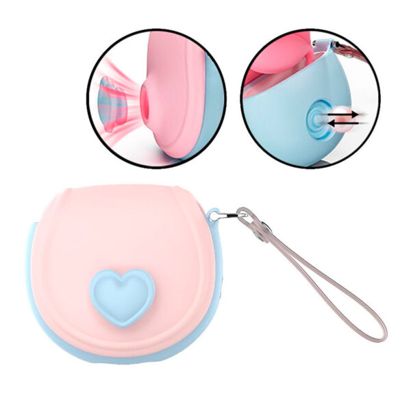 S-hande Mini Bag Vibrador de Pulsação e Tapping Formato Bolsa com 8 Modos de Pulsação Sexy Import