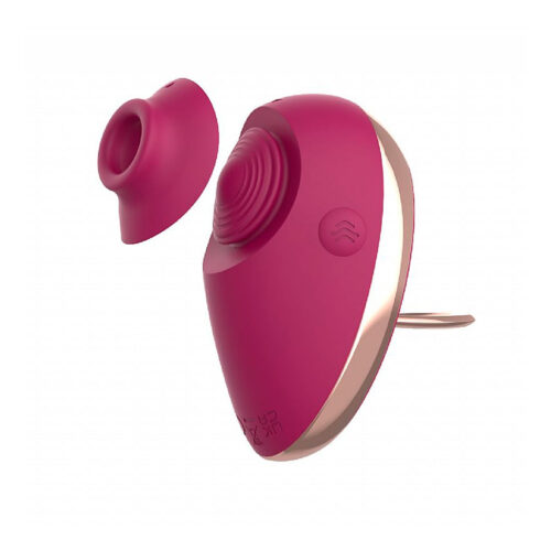SI4139-Vinho_1 S-hande Vibrador de Pulsação e Tapping com 8 Modos de Estimulação Sexy Import