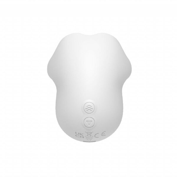 SI5031-Branco_4 Vibrador de Clitóris em Formato de Pata com Bullet Lucky Cat Pro2 Sexy Import