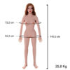 SI8950-Bege_3 Boneca Realística com Boca Ânus e Vagina Sexy Import