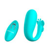 SI9092-Azul_2 Vibrador de Casal Remi Vai e Vem com Estimulador de Clitóris Butterfly e Controle Remoto Sexy Import