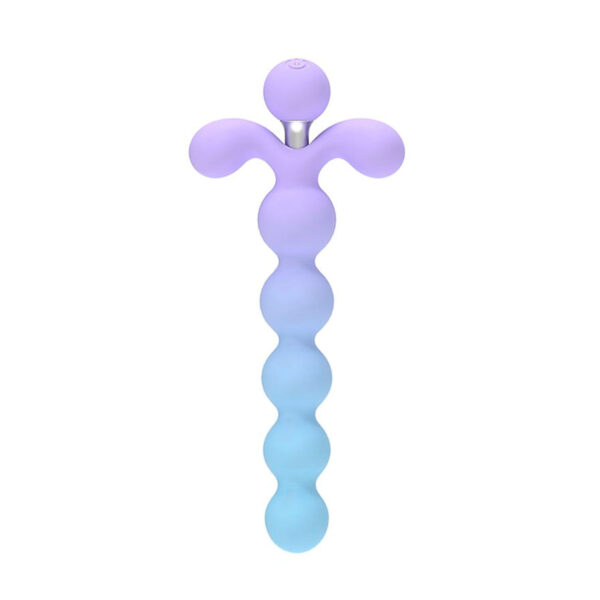 Plug Anal Escalonado com Vibro 10 Modos de Vibração Recarregável Sexy Import