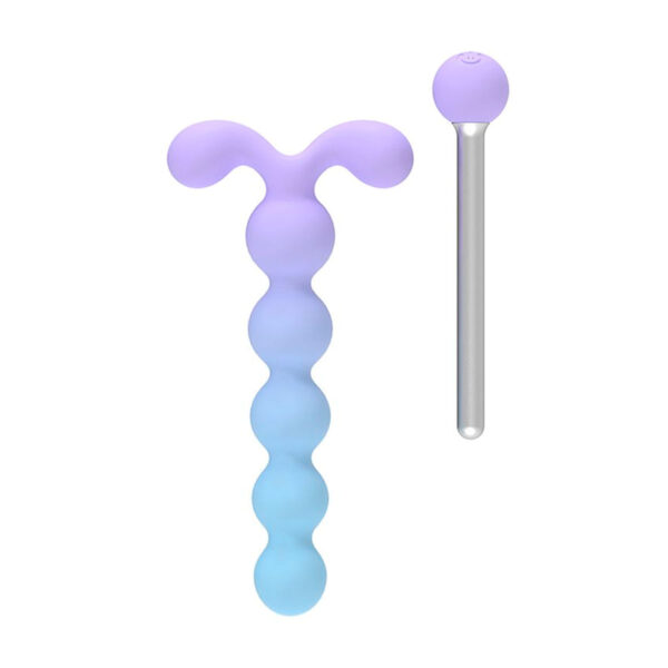 Plug Anal Escalonado com Vibro 10 Modos de Vibração Recarregável Sexy Import