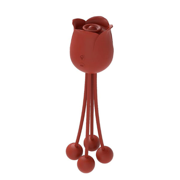 Vibrador de Clitóris com Pulsação em Formato de Rosa Sexy Import