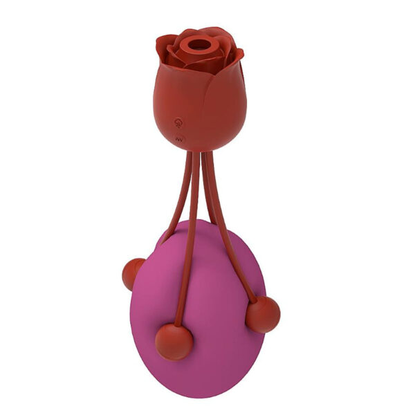 Vibrador de Clitóris com Pulsação em Formato de Rosa Sexy Import